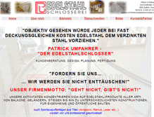Tablet Screenshot of edelstahlschlosser.at